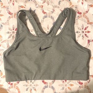 Nike Dri-Fit Gray Sports Bra Size Large